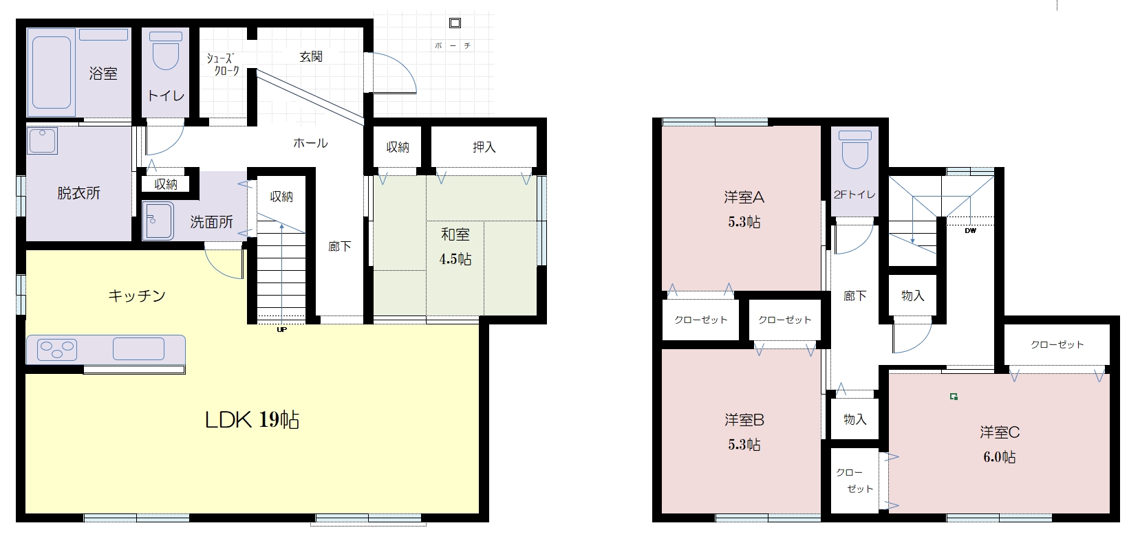 四ッ山2号地建売住宅 間取図